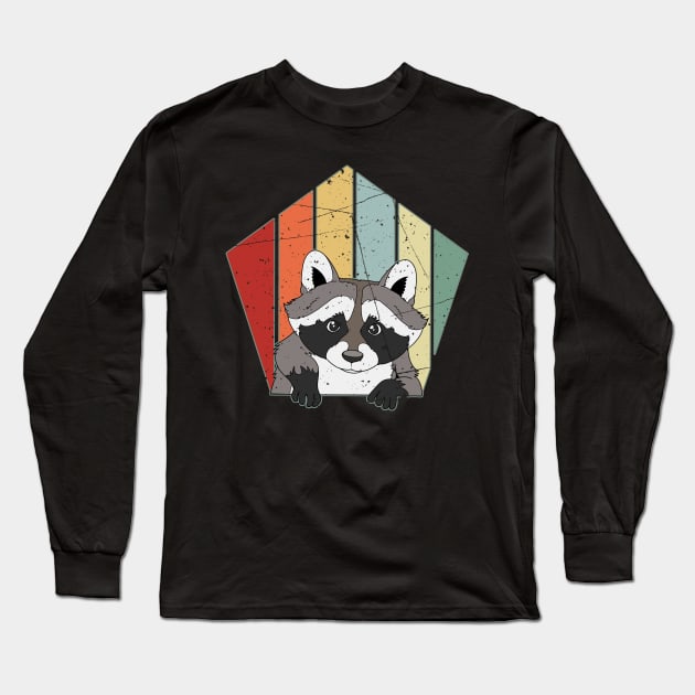 Racoon Trash Panda Racoons Gift Long Sleeve T-Shirt by Linco